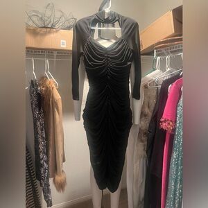 Casadei Preowned Black Dress size 10
